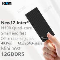 2023 Pocket มินิพีซ Mini PC Intel 12th Core N100, Quad-core 4K Displays 12GB DDR5, M.2 SSD, WIFI6, BT5.2, Office Home Mini Computers