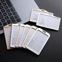 1PC Aluminum Alloy Work Name Card Holders Business Work Card ID Badge Lanyard Holder Hot Vertical Metal ID Business Case