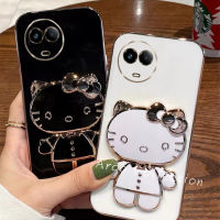 Phone Case เคส Realme11 4G 5G Realme C51 Realme 11 NFC เคสโทรศัพท์ดีลสุดฮอตสีลูกกวาดน่ารัก Hellokitty เลนส์ตัวยึดกระจกปกป้อง2023