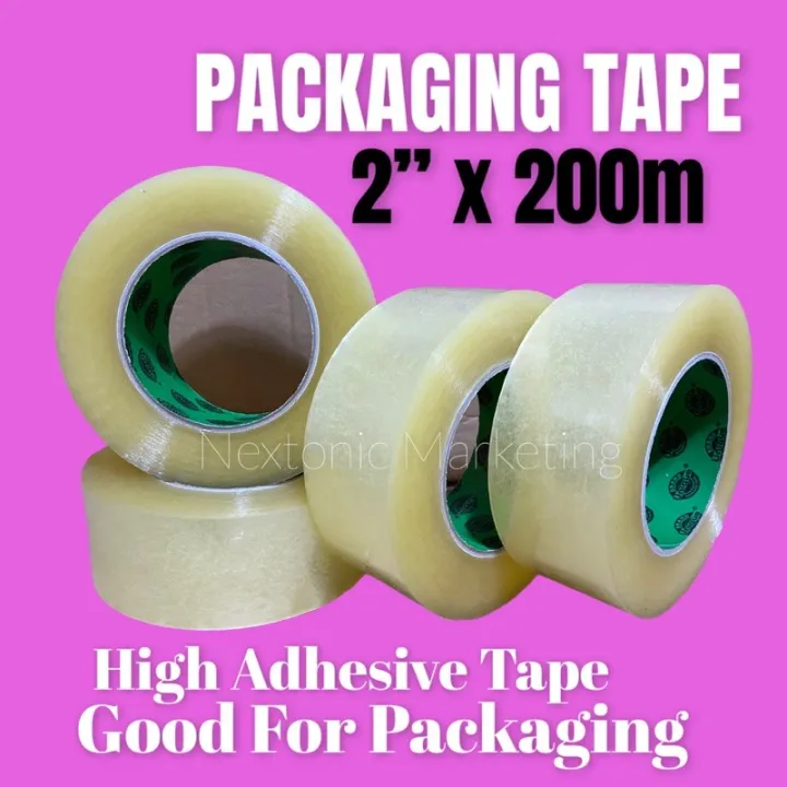 Packaging Tape 2 inches Clear(High Adhesive) Lazada PH