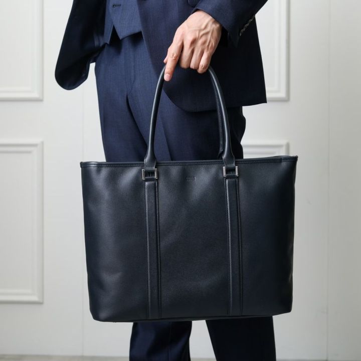 takeo-kikuchi-กระเป๋าถือ-leather-tote-bag