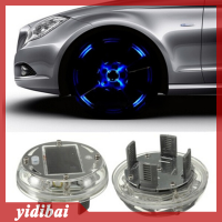 yidibai 4โหมด12 LED รถยนต์พลังงานแสงอาทิตย์แฟลชล้อยางขอบโคมไฟตกแต่ง