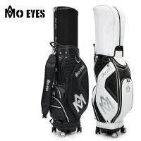 MO EYES กระเป๋ากอล์ฟหนัง4ล้อสำหรับกันน้ำผู้ชาย,กระเป๋าซองใส่เคสสำหรับเดินทางกระเป๋าส่งสินค้าอากาศน้ำหนักเบาและฝาครอบ5.74กก.