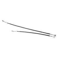 Club Car Brake Cable Set 70273‑G03 Passenger Driver Side PVC 47.5in 37.5in Stainless Steel Core Replacement for Medalist Gas