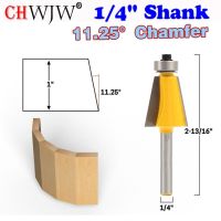 1Pc 1/4 "Shank 11.5 15 22.5 30 45องศา Chamfer Edge Forming Router Bit Set - Chwjw 13508q