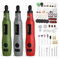 Mini Wireless Drill Electric Carving Pen Variable Speed USB Cordless Drill Rotary Tools Kit Engraver Pen for Grinding Polishing