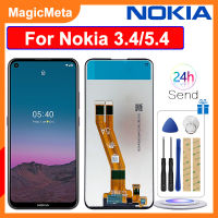 จอ LCD แบบดั้งเดิม MagicMeta สำหรับ Nokia 3.4/Nokia 5.4อะไหล่สำหรับโนเกียชิ้นส่วนจอสัมผัสแอลซีดีของเครื่องแปลงดิจิทัล3.4หน้าจอแสดงผล5.4