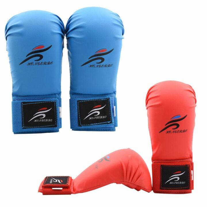 Cheap Karate Spar S Men Women WKF Training Mitts For Kids Red Blue