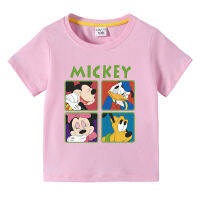 Mickeys Minnies เป็ดโดนัลด์เสื้อซับในเด็กการ์ตูนกราฟิกผ้าฝ้ายสำหรับเสื้อชิ้นบนแขนสั้นฤดูร้อนเสื้อยืดแขนสั้นทารก0000