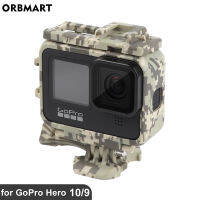 Camo Camouflage Case for GoPro Hero 12 11 10 9 Black Cover Frame Glass Screen Protector for Go Pro 9 11 Accessories