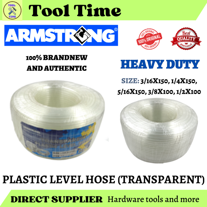 ARMSTRONG HEAVY DUTY PLASTIC LEVEL HOSE (TRANSPARENT) Lazada PH