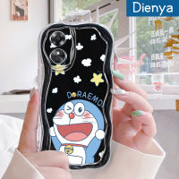 เคส Dienya สำหรับ OPPO เคส A17K A17การ์ตูนโดราเอมอนน่ารักขอบเนื้อครีมเคสมือถือกันกระแทกแบบใสนิ่มเคสโปร่งใสลายกล้องถ่ายรูปฝาครอบป้องกันสีอ่อนโยน