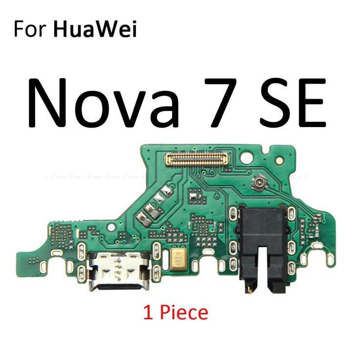 ขั้วต่อพอร์ตชาร์จชิ้นส่วนบอร์ดสายดิ้นพร้อมไมโครโฟนไมค์สําหรับ-huawei-nova-7i-7-6-se-5t-5i-4e-4-3-3i-3e-2s-2i-2-plus