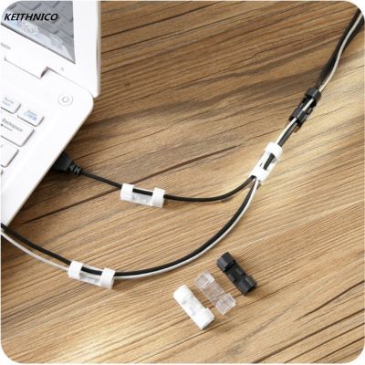 20 Buah Pengatur Kabel Penggulung Kabel Klip Penyangga Kabel Pengisi Daya Penyimpanan Kabel untuk Manajemen Kabel Kabel Tetikus MP3