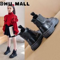 HII MALL รองเท้าบูทหญิงเด็ก เด็กผู้หญิง Martin boots 2022 ฤดูใบไม้ผลิและฤดูใบไม้ร่วงสาวใหม่สไตล์อังกฤษรองเท้าสั้นชายรองเท้าฤดูร้อน breathable single boots รองเท้าบูทเด็กเกาหลี