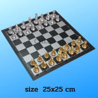 กระดานหมากรุก Chess หมากรุกสากล กระดานหมากรุกแม่เหล็ก กระดานพับได้ 25x25 cm