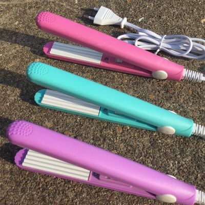 【CC】 Hair straightener Iron Pink Straightening Corrugated Curling Styling Tools Curler Plug