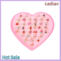 ของขวัญคริสต์มาส Cadiav 2ชิ้นแฟชั่นปรับได้แหวนอัลลอยหวานชุดเด็กของขวัญพวงกุญแจที่เปิดขวด