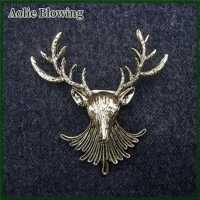 Aolie 1PC unisex Animal COLLAR เข็มกลัด Pin คลิปกวางน่ารัก Antlers หัวหมุดเข็มกลัด