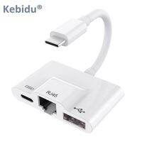 【Big-promotion】 Gadget Lab Bd KEBIDU USB-C OTG อะแดปเตอร์ Type C เพื่อ RJ45พอร์ต USB 3.0อะแดปเตอร์ USB-C S Plitter Hub สำหรับ P20