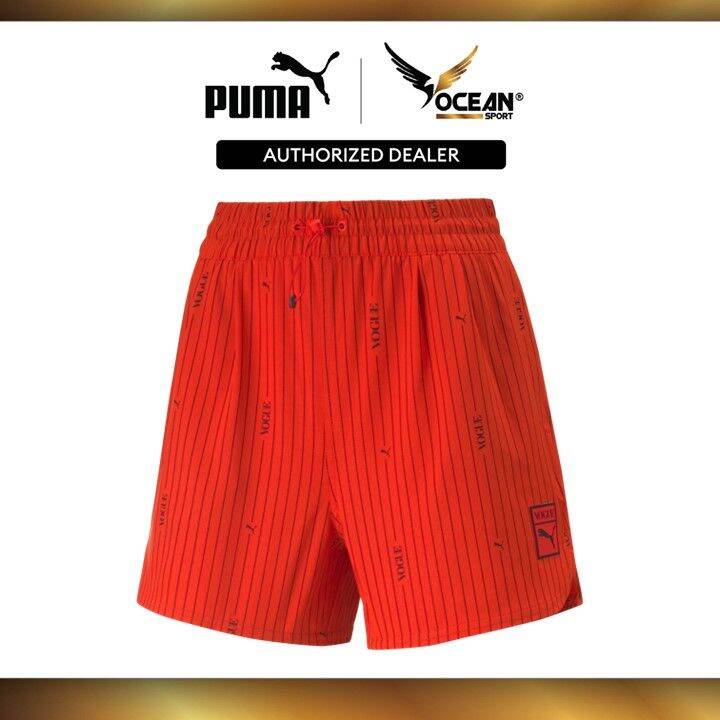 Puma shorts cheap womens red