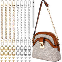 LATER 8ชิ้นกระเป๋าสายโซ่สายคล้องกระเป๋า Extender DIY FLAT CHAIN STRAP Handle BAG