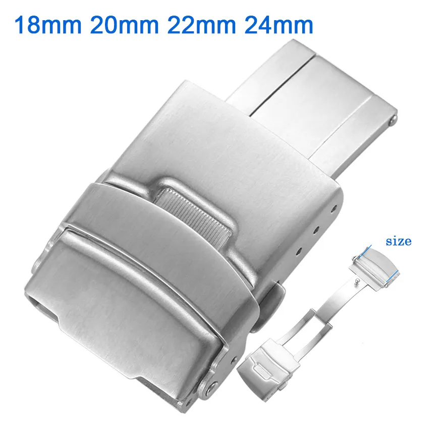 Watch Band Buckle Diving Style Clasp 304 Stainless Steel Folding Buckle  Compatible with for Seiko Watch Strap Buckle 18mm 20mm 22mm 24mm | Lazada PH
