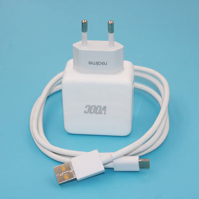 20W Charger For Super Vooc 5V 4A Power Adapter EU Plug 100cm Type C Cable For Realme 6 7 8 Q2 Q3 X2 X50 Pro V15 V11 USB Cargador