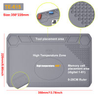 NEWACALOX Soldering Mat Heat Resistant Magnetic Silicone Electronic Repair Mat for Cellphone PCB Board Soldering Station Iron