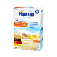 Bột ăn dặm dinh dưỡng Humana 5 loại ngũ cốc và chuối MILK CEREAL 5 CEREALS WITH BANANA- Nhập khẩu 100% từ Đức. thumbnail