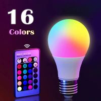 LED สีหลอดไฟ 24 คีย์รีโมทคอนโทรลหลอดไฟเปลี่ยนสี 16 สีห้องนอน DIY ห้องเล่นเกมบรรยากาศตกแต่งหลอดไฟ RGB-TIOH MALL