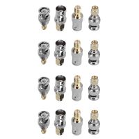 SMA to BNC Kits RF Coaxial Adapter Male Female Coax Connector 16 Pieces