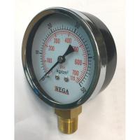 ( Pro+++ ) คุ้มค่า เกจวัดแรงดัน 3" WEGA pressure gauge เหล็ก ขนาดหน้าปัด 3 นิ้ว เกลียว 3/8" ออกด้านล่าง ราคาดี ประแจ เลื่อน ประแจ ปอนด์ ประแจ คอม้า ประแจ บล็อก