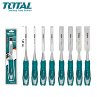 TOTAL สิ่วลบเหลี่ยม ขนาด 6 - 25 mm ( Wood Chisel ) เหล็กมีการชุบแข็งทั้งด้าม เพื่อสามารถเจียได้หากจความคมลดลง