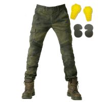 CODluba03411 Mens Motorcycle Protective gear Jeans Drop Resistant moto Protection Pants