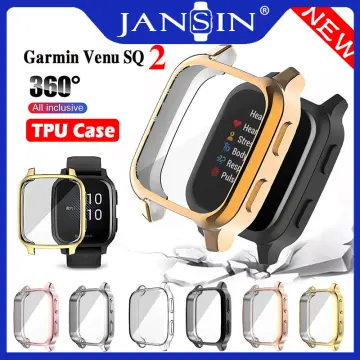 Protection Case For Garmin Venu SQ 2 SQ2 Smart Watch Plating TPU Soft Cover  Full Screen Protector Shell For Garmin Venu Sq Case