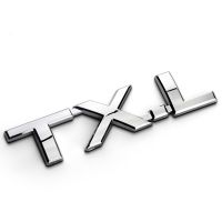 1Pcs V6 VX VXL TXL Metal Alloy Badge In Chrome Car Rear Trunk Lid Sticker Emblem Fit For Toyota Prado