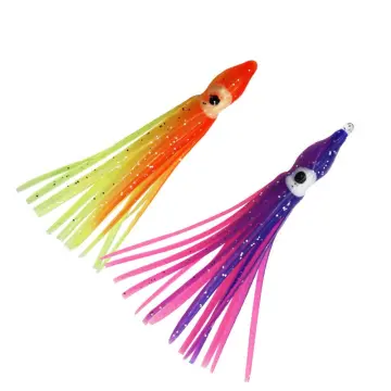 Inchiku Squid Octopus Lure Soft Silicone Squid Skirts Lure Slow