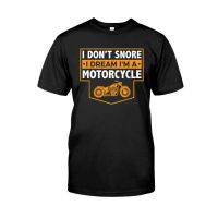 เสื้อยืด พิมพ์ลาย I Dream I am a motorcycle snoring rider คริสต์มาส  X9XE