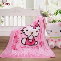 2023 in stock Hello Kitty Blankets Flannel For Kids Baby Bedding Sheet Winter Soft 100x140cm，Contact the seller to customize the pattern for free