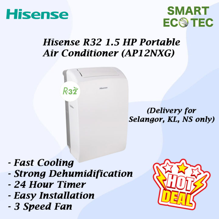 Hisense 15hp R32 Portable Air Conditioner Ap12nxg Lazada 8063