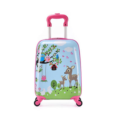 Childrens cartoon trolley suitcase with backpack set cute 13 inch bag boys girls 18 inch carry on rolling luggage travel valise