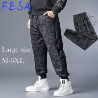 FESA Elastic Plus Size Jogger Pants Men Camo Running Sweatpants Sports Pants Track Pants Gym ประกันแรงงานกางเกงทำงาน