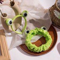 2022 Funny Frog Makeup Headband Wide-brimmed Elastic Hairbands Cute Girls Hair Bands Women Hair Accessories Girls Hairba