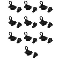 10X Aluminum Alloy Security Automatic Window Gate Lock Spring Bounce Door Bolt Latch Black