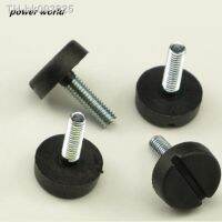 ﹉☏℗ 6pcs/lot Adjustable Feet Furniture mat Screw-in Base for black cabinet Table Floor Protector