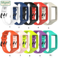 Migeet สายรัดรวมกับเคสสายรัดซิลิโคนสำหรับ Honor Band 6/Huawei Band 6/Huawei แบนด์6 Pro/ วง Huawei 7