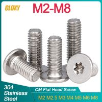 20/ 10/ 5pcs M2 M2.5 M3 M4 M5 M6 M8 CM Six-Lobe Torx Ultra Thin Super Low Flat Wafer Head Screw Bolt 304 Stainless Steel