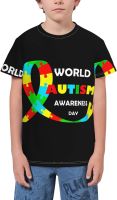 World Autism Awareness Day T- Shirt Short Novelty for Boys and Girl