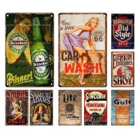 【YF】☎  Brand Poster Plaque Metal Tin Sign License Plate for Man Cave Tools Wall Iron Paining